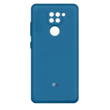 Силиконовый чехол Silicone Сover для Xiaomi Redmi Note 9 Синий