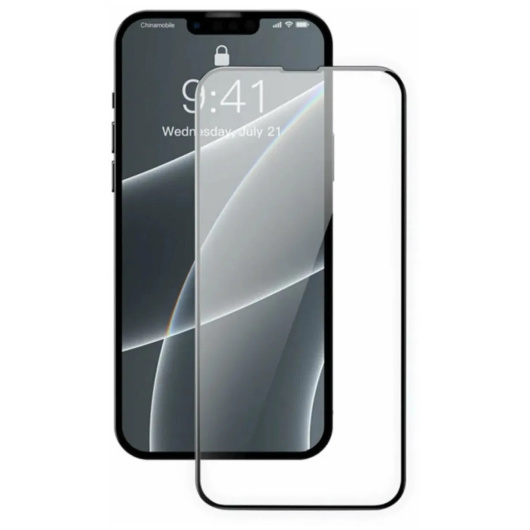 Защитное стекло  с олеофобным покрытием 6D для Apple Iphone 12/12 Pro Черное
