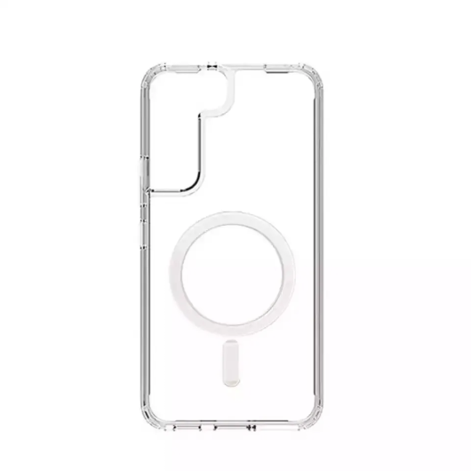 Силиконовый чехол MagSafe для Samsung S22 Прозрачный