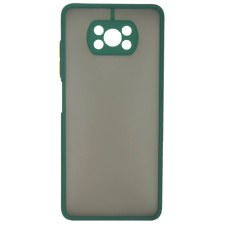 Силиконовый чехол бампер Skin Shell для Xiaomi Poco X3 Темно-Зеленый