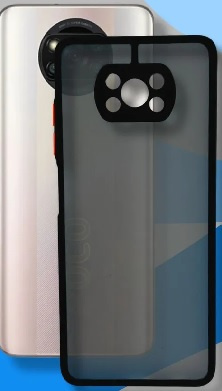 Силиконовый чехол бампер Skin Shell для Xiaomi Poco X3 Черный