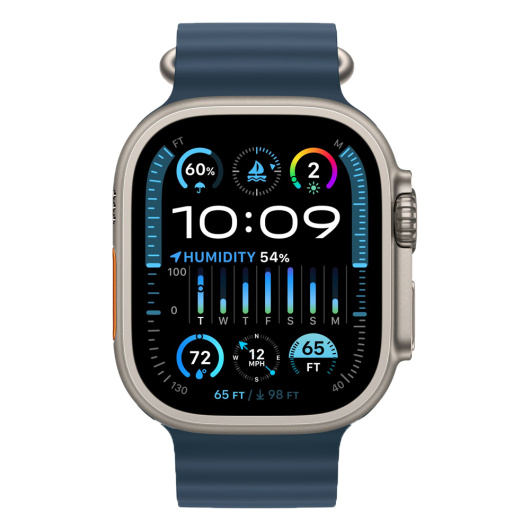 Умные часы Apple Watch Ultra 2 GPS+Cellular 49mm Titanium Case with Blue Ocean Band