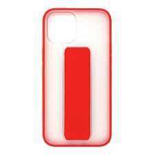 Силиконовый чехол Friendly case с магнитной подставкой для Samsung Galaxy A72 Прозрачный-Бордовый