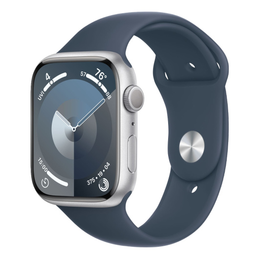 Умные часы Apple Watch Series 9 45 мм Aluminium Case Sport Band Серебристый L