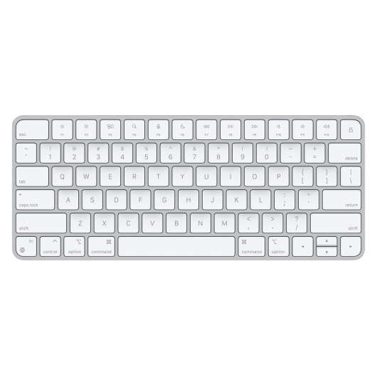 Клавиатура Apple Magic Keyboard 2021 с Touch ID Серебристый/белый, кириллица+QWERTY