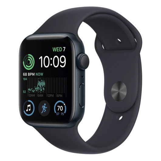 Умные часы Apple Watch Series SE Gen 2 44мм GPS+Cellular Aluminum Case with SportBand Темная ночьM/L