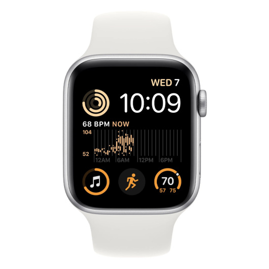 Умные часы Apple Watch Series SE Gen 2 44мм Aluminum Case with Sport Band Серебристый  S/M