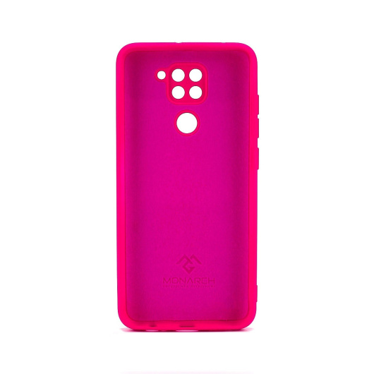 Силиконовый чехол Monarch для Xiaomi Redmi Note 9 Ярко-Розовый