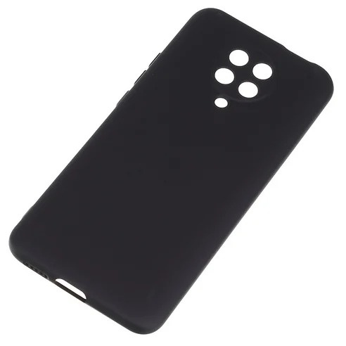 Силиконовый чехол бампер для Xiaomi Poco X3 Черный 