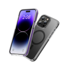 Чехол Hoco AS6 для iphone 15 Pro Max 6.7" Прозрачный Черное кольцо