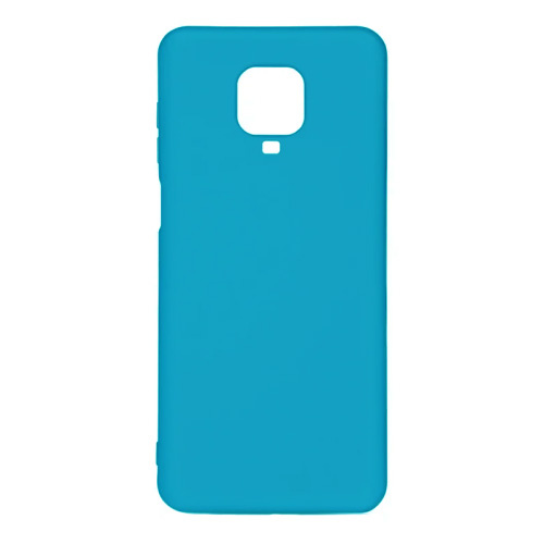 Силиконовый чехол Silicone Сover для Xiaomi Redmi Note 9 Голубой