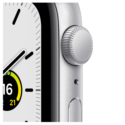 Умные часы Apple Watch SE GPS 40мм Aluminum Case with Sport Band серебристый/синий омут (MKNY3)