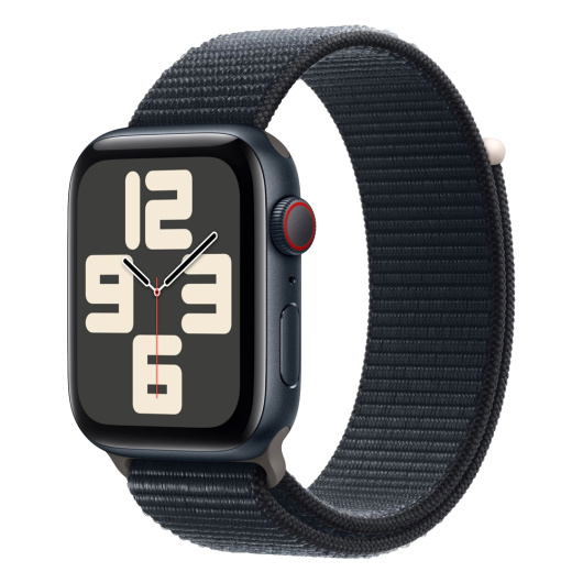 Умные часы Apple Watch Series SE 2023 Cellular 44мм Aluminum Case with Sport Loop Темная ночь