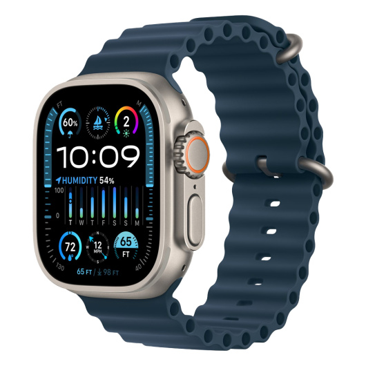 Умные часы Apple Watch Ultra 2 GPS+Cellular 49mm Titanium Case with Blue Ocean Band
