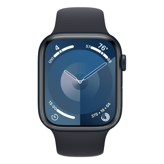 Умные часы Apple Watch Series 9 45 мм Aluminium Case Sport Band Темная ночь S/M