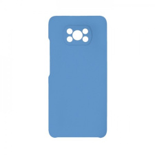 Силиконовый чехол бампер для Xiaomi Poco X3 Голубой 