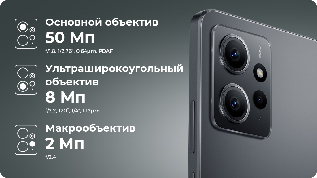 Xiaomi Redmi Note 12 4G 8/256Gb РСТ Зеленый